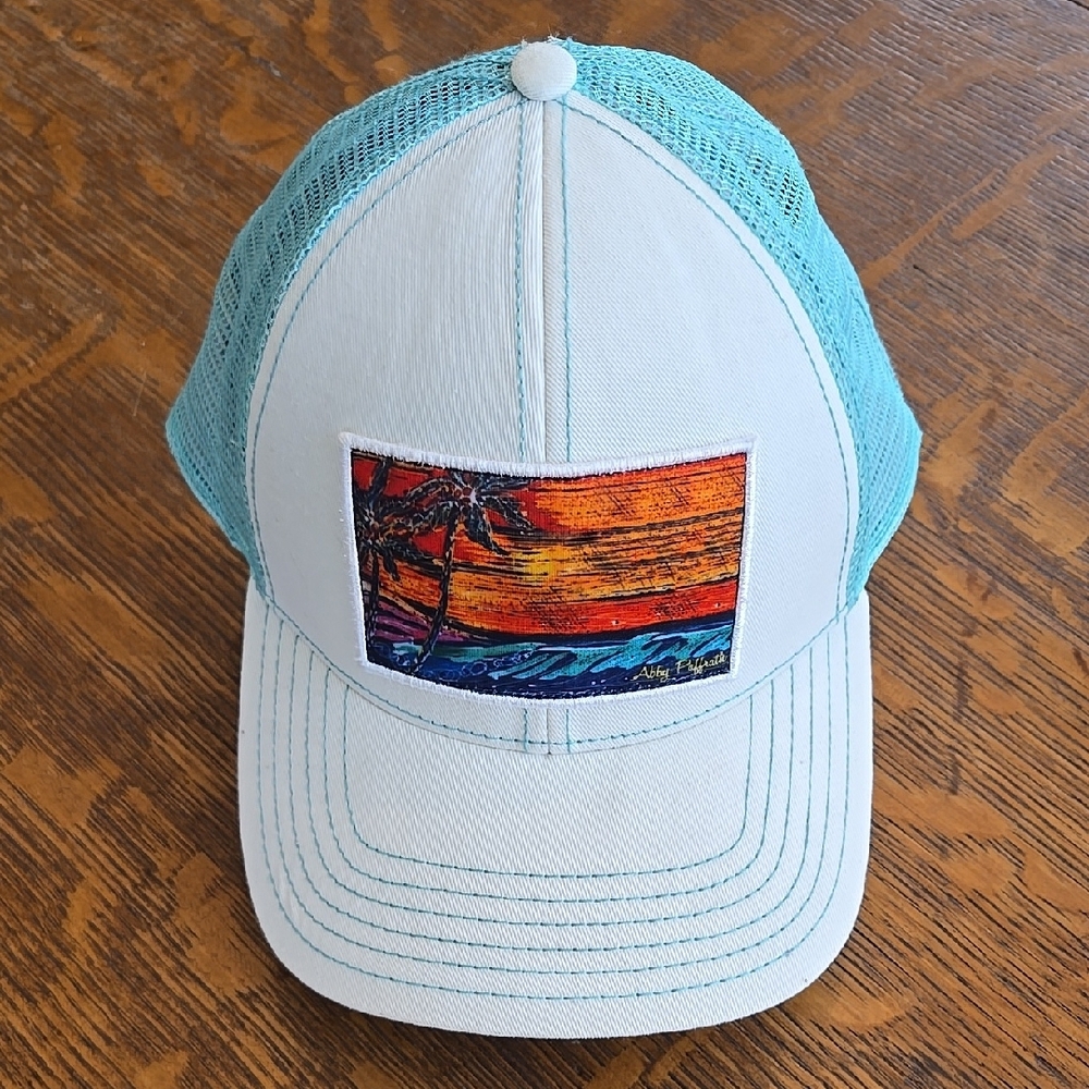 Colorful Sunset Patch Trucker Hat